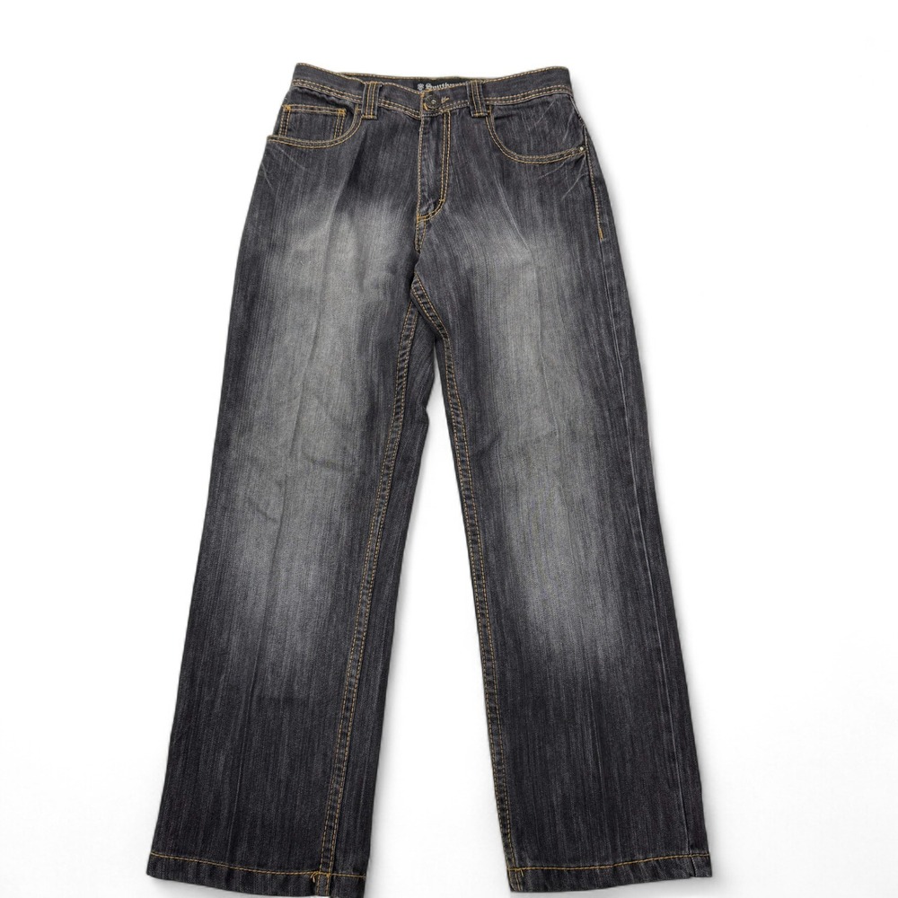 Southpole Mens Black Denim Jeans Mens 30 x 30 Baggy Vintage‎ Y2K Straight